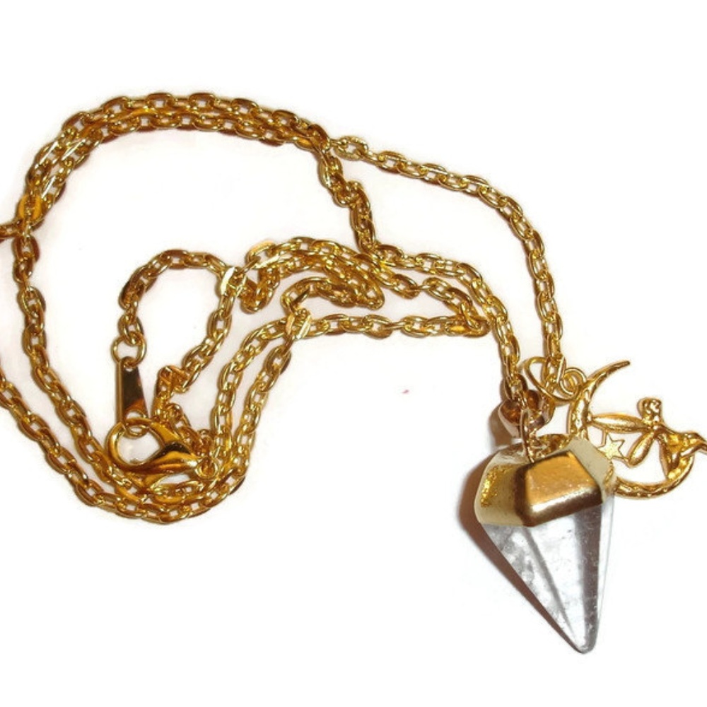 Pendulum Necklace Quartz  Pendulum Quartz Necklace